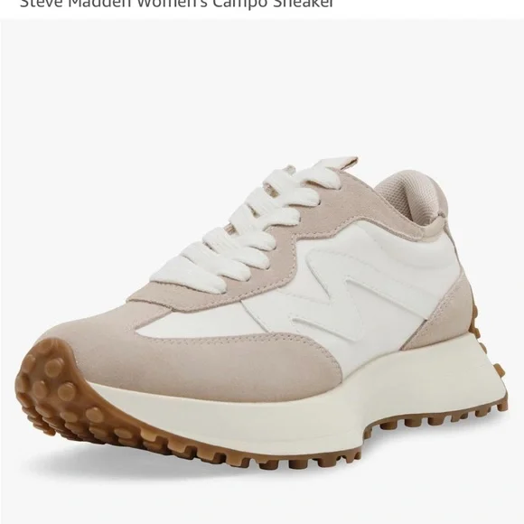 Steve Madden CAMPO Women's Beige and White Sneakers- Size 10. Gummy bottoms. - Picture 8 of 14